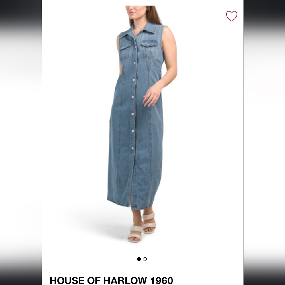 House of harlow 1960 sleeves demin dress